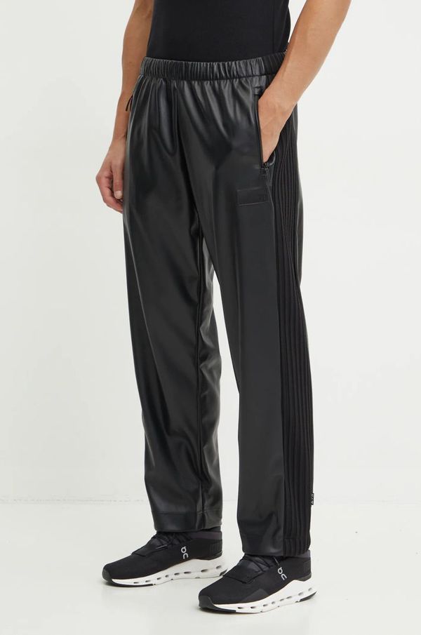 EA7 Emporio Armani Hlače EA7 Emporio Armani boja: crna, ravni kroj, visoki struk, TNGOZ.6DUP27