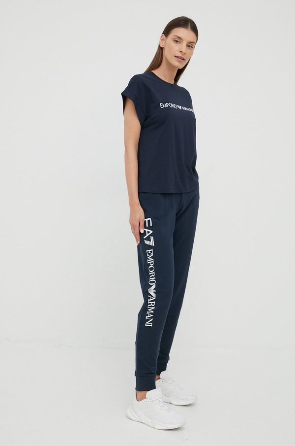 EA7 Emporio Armani Hlače EA7 Emporio Armani za žene, boja tamno plava