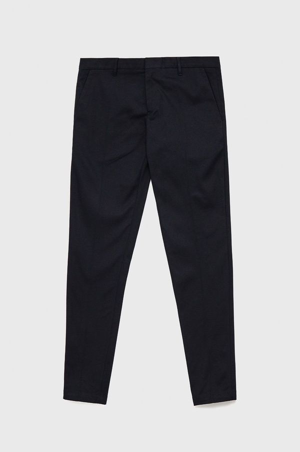 Emporio Armani Hlače Emporio Armani za muškarce, boja: tamno plava, uski kroj