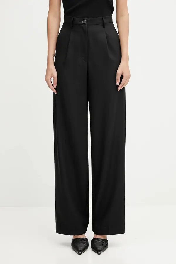Fiorucci Hlače Fiorucci Wide Leg Tailored Wool