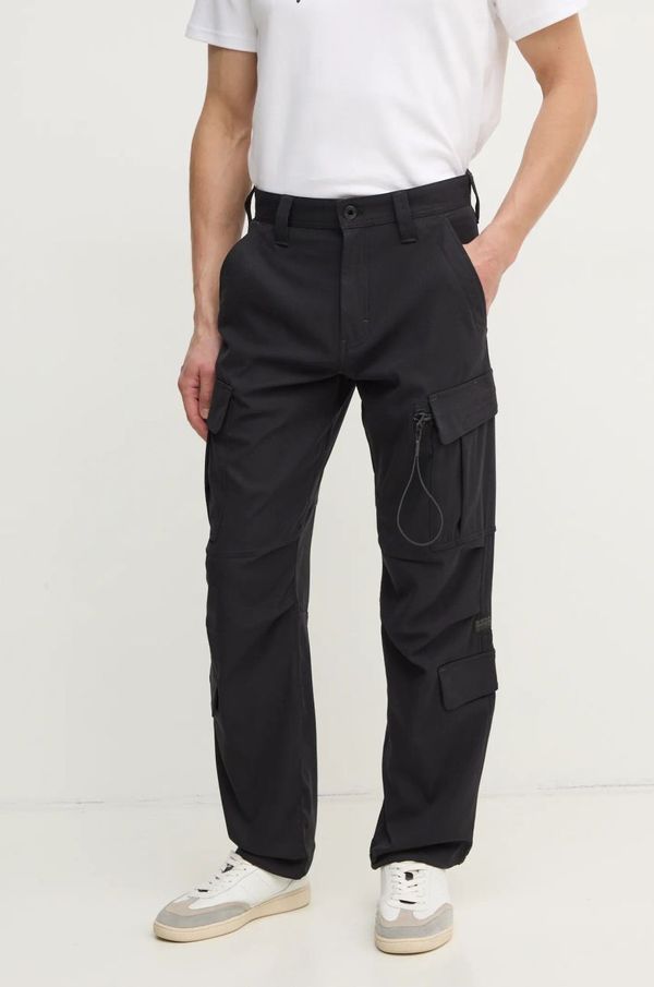 G-Star Raw Hlače G-Star Raw za muškarce, boja: crna, ravni kroj, D23677-D517