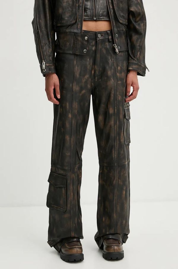 Gestuz Hlače Gestuz za žene, boja: crna, ravni kroj, visoki struk, 10909474