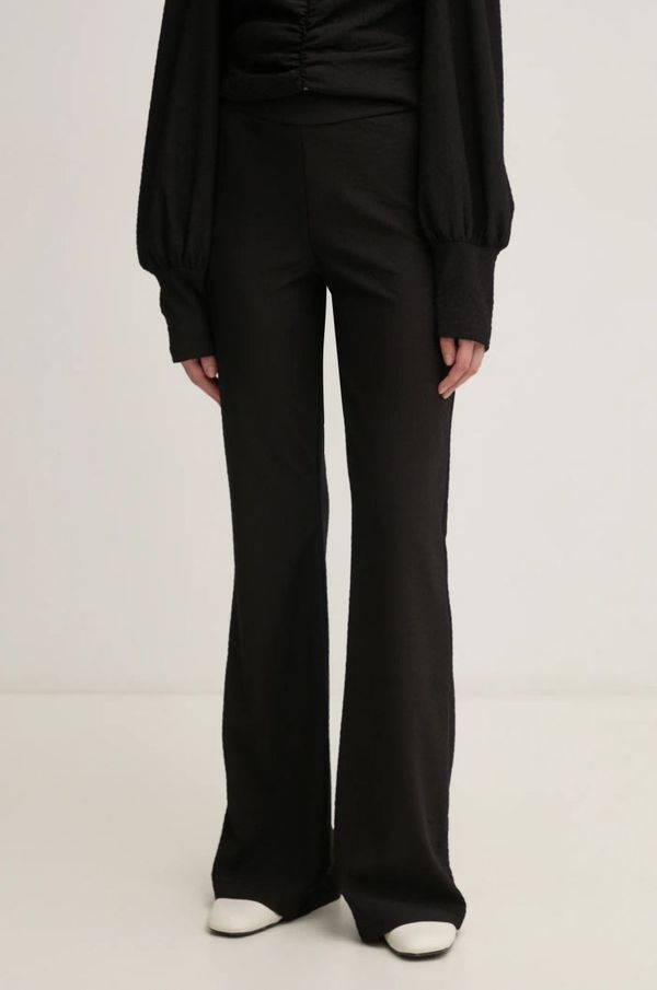 Gestuz Hlače Gestuz za žene, boja: crna, trapez, visoki struk, 10909688