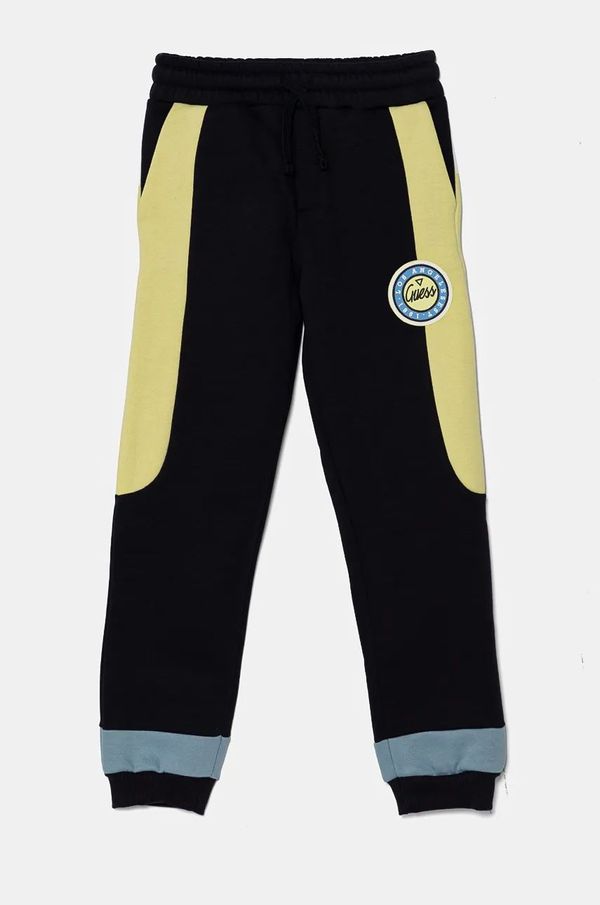 Guess Hlače Guess boja: tamno plava, s uzorkom, L4BQ13 KCKF2