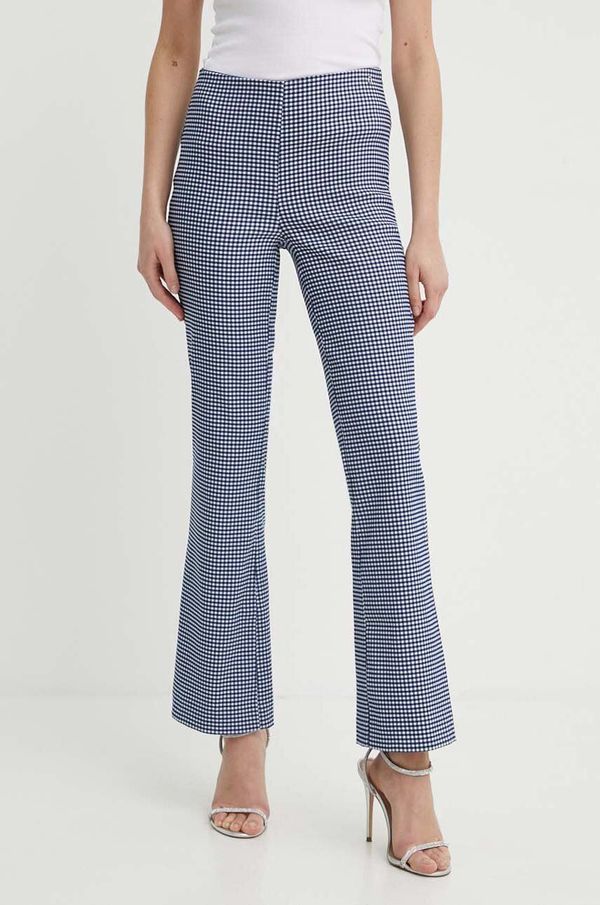 Guess Hlače Guess ORNELLA za žene, boja: tamno plava, trapez, visoki struk, W4GB18 WG492