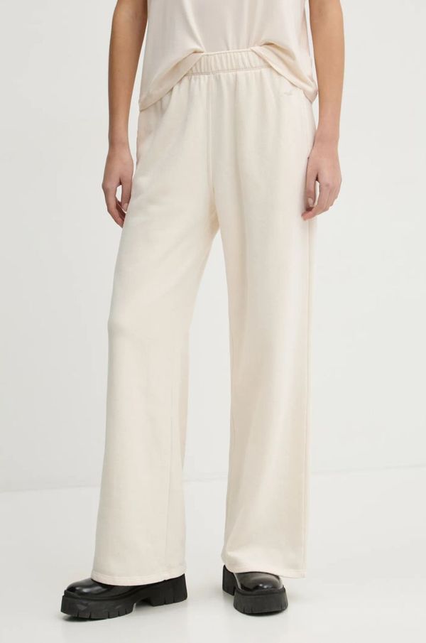 Hollister Co. Hlače Hollister Co. za žene, boja: bež, bez uzorka, KI347-4109