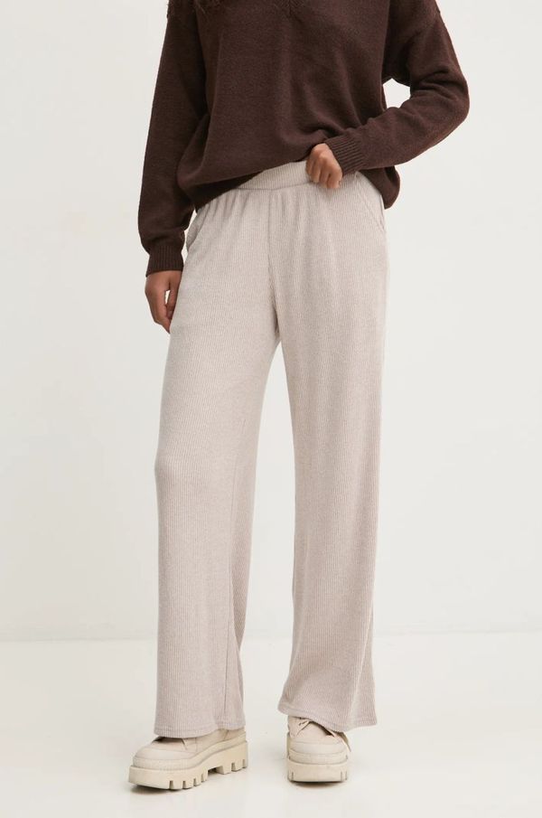 Hollister Co. Hlače Hollister Co. za žene, boja: smeđa, ravni kroj, visoki struk, KI346-4053