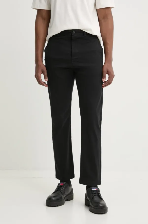 HUGO Hlače HUGO za muškarce, boja: crna, ravni kroj, 50530886