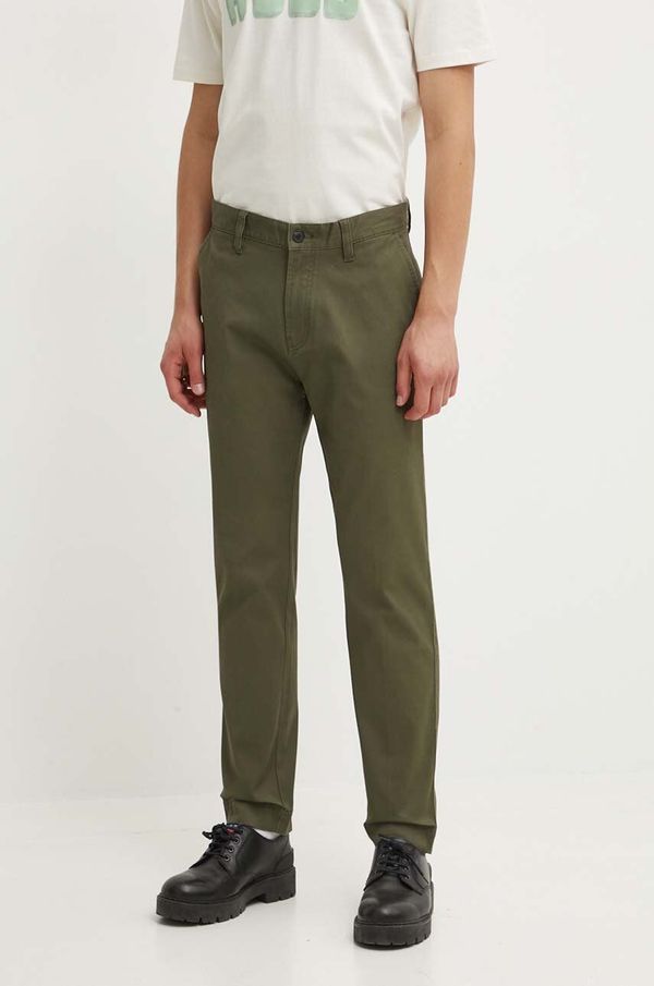 Hugo Hlače HUGO za muškarce, boja: smeđa, ravni kroj, 50520704