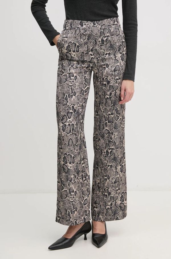 Joop! Hlače Joop! za žene, boja: bež, ravni kroj, visoki struk, 30044816 10018881