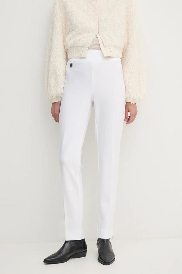 Joseph Ribkoff Hlače Joseph Ribkoff za žene, boja: bijela, uski kroj, visoki struk, 144092