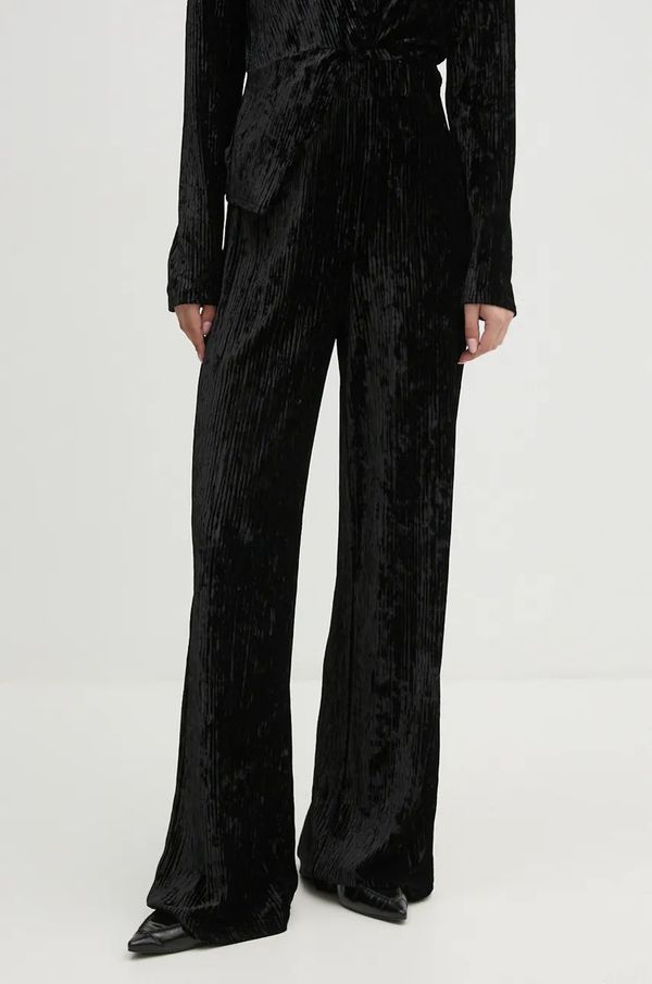 Joseph Ribkoff Hlače Joseph Ribkoff za žene, boja: crna, široke, visoki struk, 244157