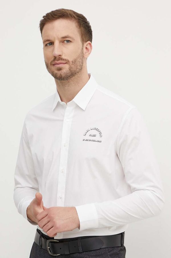 Karl Lagerfeld Hlače Karl Lagerfeld za muškarce, boja: crna, ravni kroj, 543006.255056