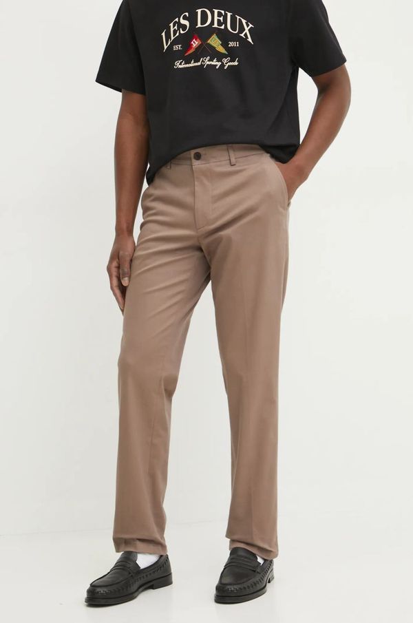 Les Deux Hlače Les Deux za muškarce, boja: bež, ravni kroj, LDM510141