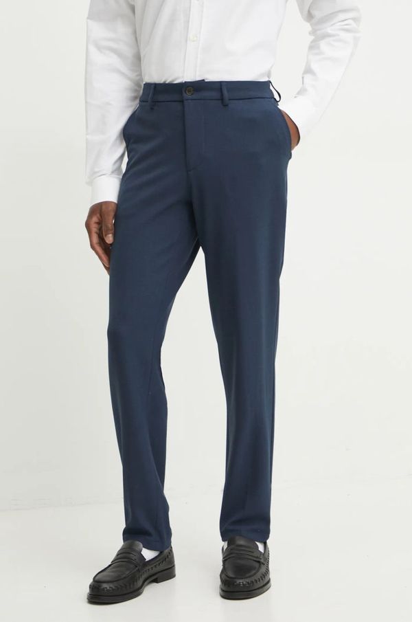 Les Deux Hlače Les Deux za muškarce, boja: tamno plava, ravni kroj, LDM501072