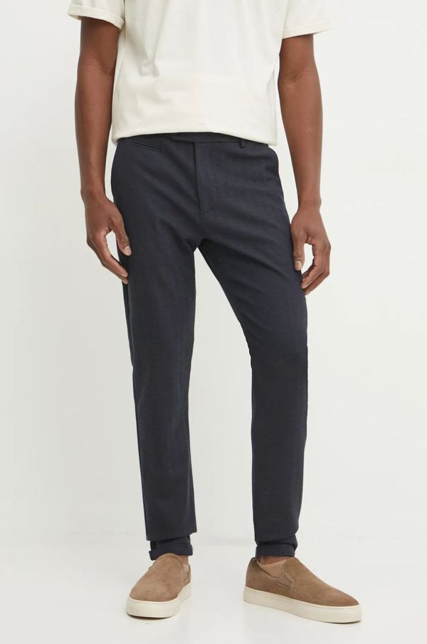 Les Deux Hlače Les Deux za muškarce, boja: tamno plava, uski kroj