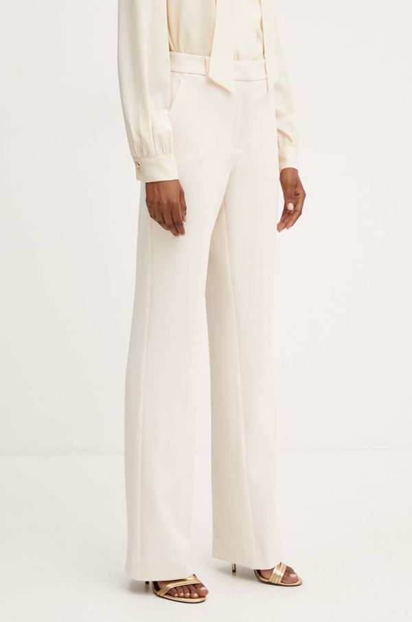 Marciano Guess Hlače Marciano Guess JENNY za žene, boja: bež, kroj cigarette, visoki struk, 4YGB03 9373Z