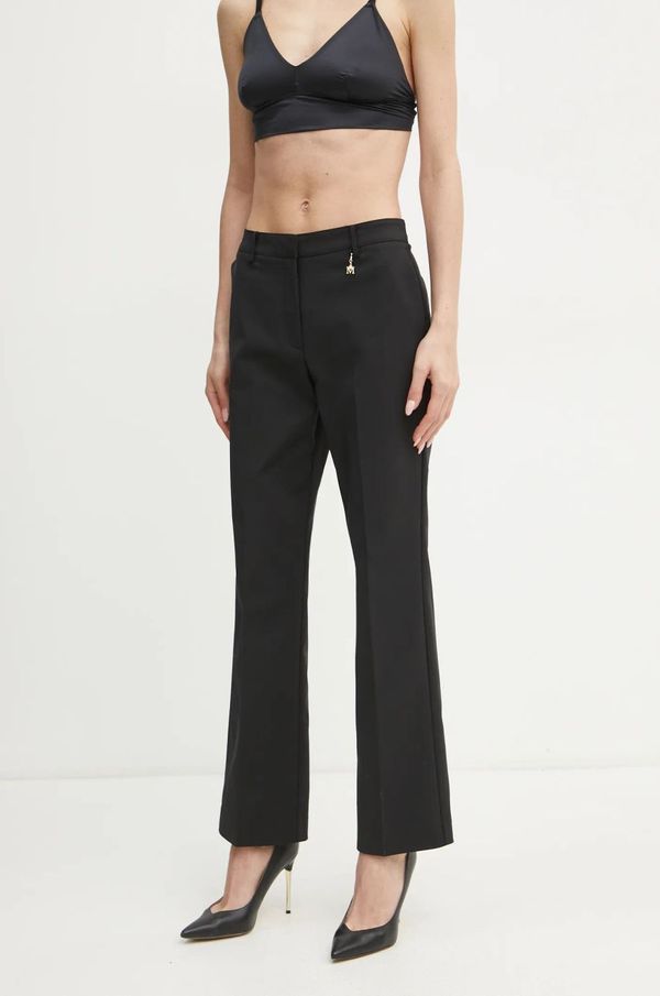 Marciano Guess Hlače Marciano Guess SHAYLA za žene, boja: crna, ravni kroj, visoki struk, 5RGB09 9544Z