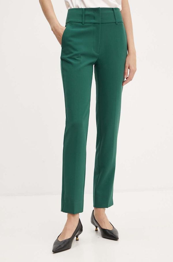 Marciano Guess Hlače Marciano Guess SHELLY za žene, boja: zelena, kroj cigarette, visoki struk, 3BGB28 7046A
