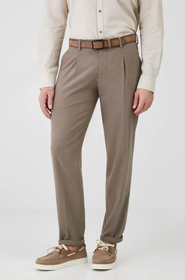 Medicine Hlače Medicine za muškarce, boja: bež, uski kroj