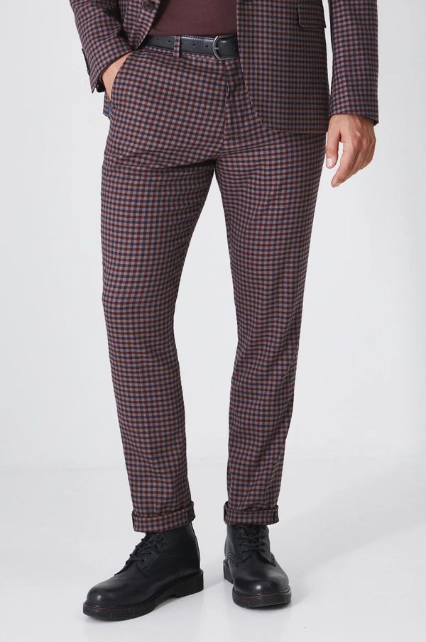 Medicine Hlače Medicine za muškarce, boja: bordo, chinos kroj