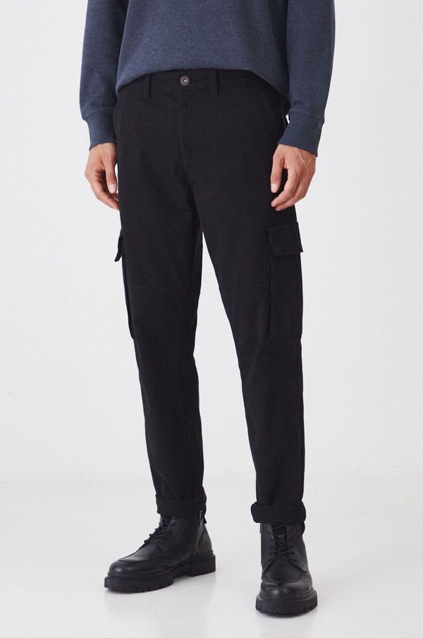 Medicine Hlače Medicine za muškarce, boja: crna, cargo kroj