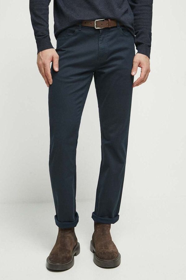 Medicine Hlače Medicine za muškarce, boja: tamno plava, ravni kroj