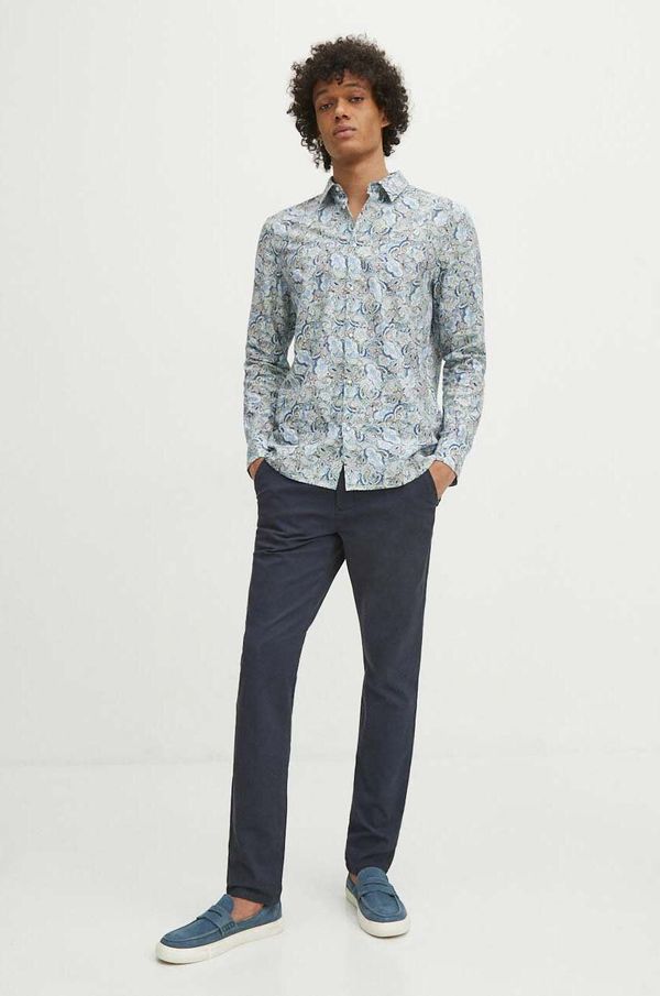 Medicine Hlače Medicine za muškarce, boja: tamno plava, uski kroj