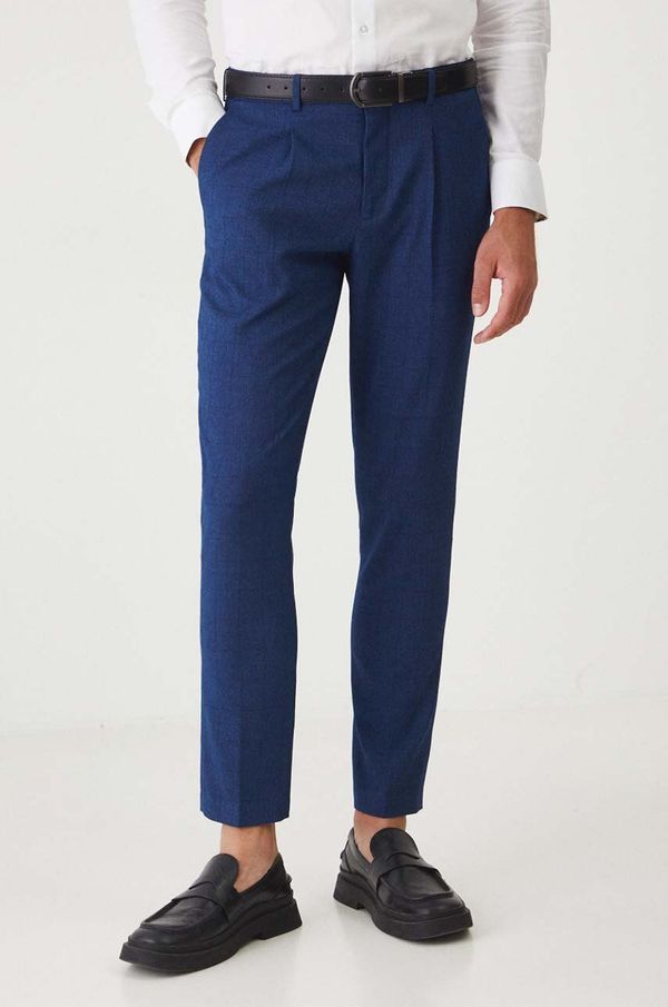 Medicine Hlače Medicine za muškarce, boja: tamno plava, uski kroj