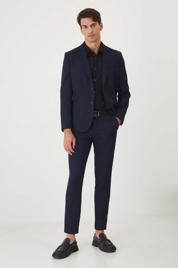 Medicine Hlače Medicine za muškarce, boja: tamno plava, uski kroj