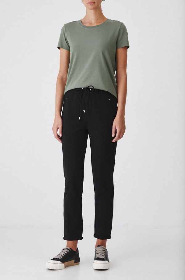 Medicine Hlače Medicine za žene, boja: crna, bez uzorka