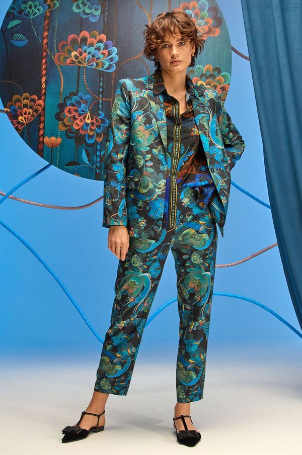 Medicine Hlače Medicine za žene, boja: crna, chinos kroj, srednje visoki struk