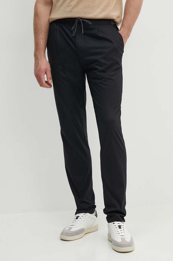 Michael Kors Hlače Michael Kors za muškarce, boja: crna, uski kroj, CT4303NEN6