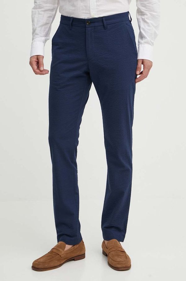 Michael Kors Hlače Michael Kors za muškarce, boja: tamno plava, uski kroj