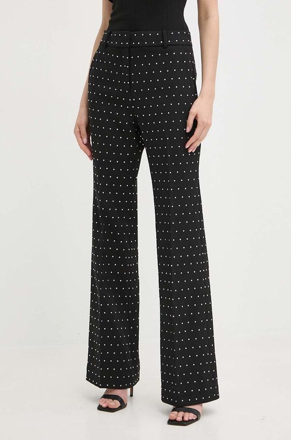 MICHAEL Michael Kors Hlače MICHAEL Michael Kors za žene, boja: crna, uski kroj, visoki struk