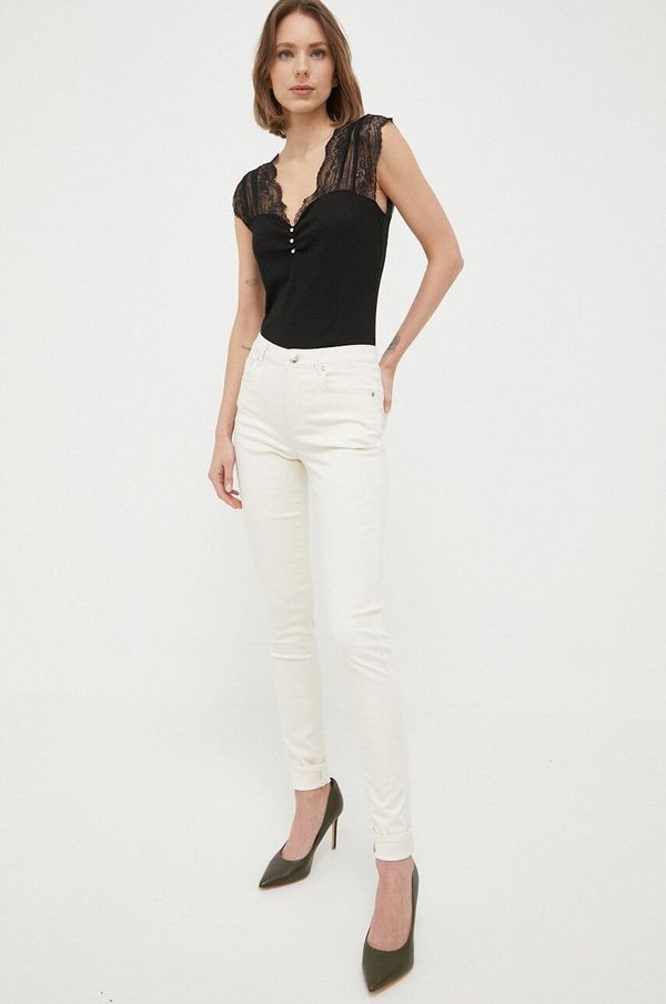 Morgan Hlače Morgan za žene, boja: bež