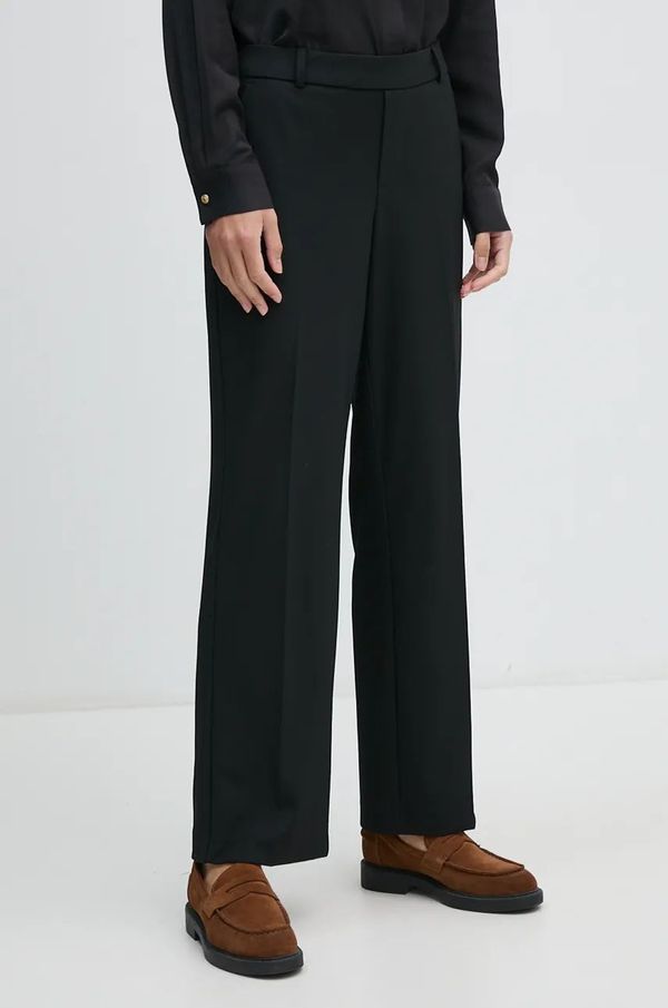 Mos Mosh Hlače Mos Mosh za žene, boja: crna, ravni kroj, visoki struk, 166230