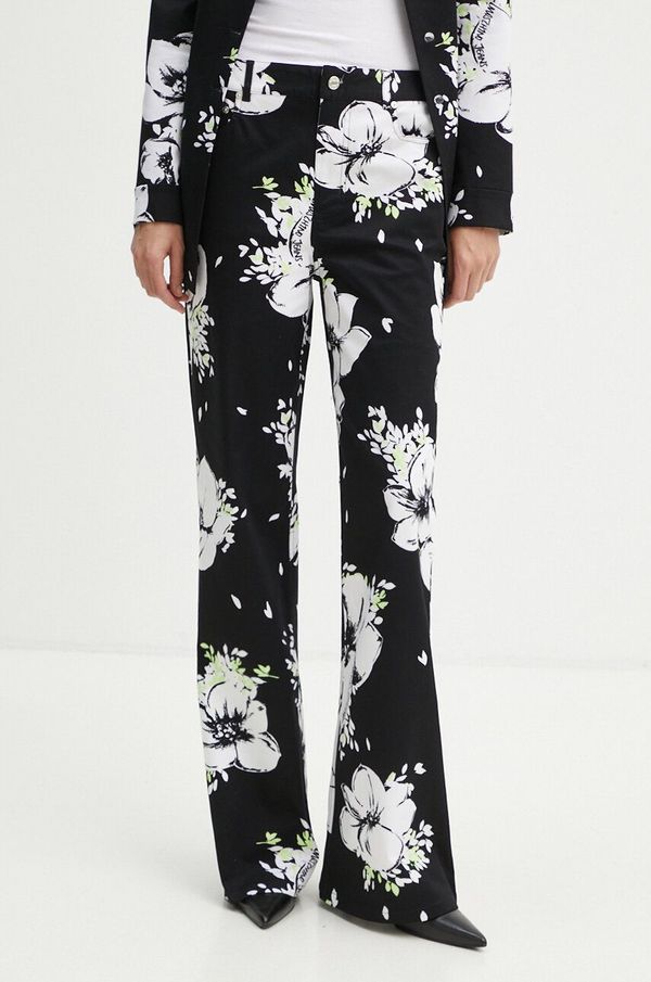 Moschino Jeans Hlače Moschino Jeans za žene, trapez, visoki struk, A0316 8736