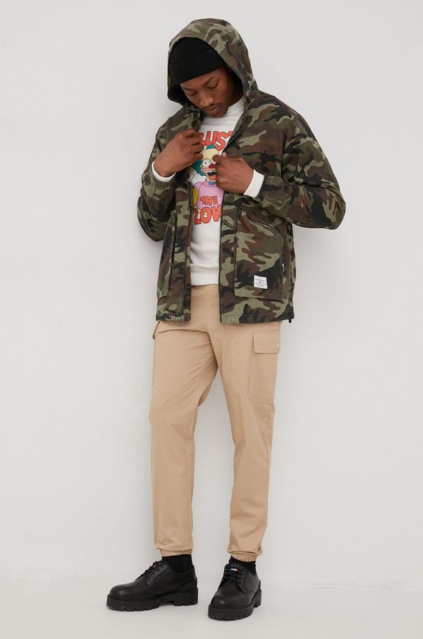 New Balance Hlače New Balance za muškarce, boja: bež, cargo kroj, MP13501INC-INC