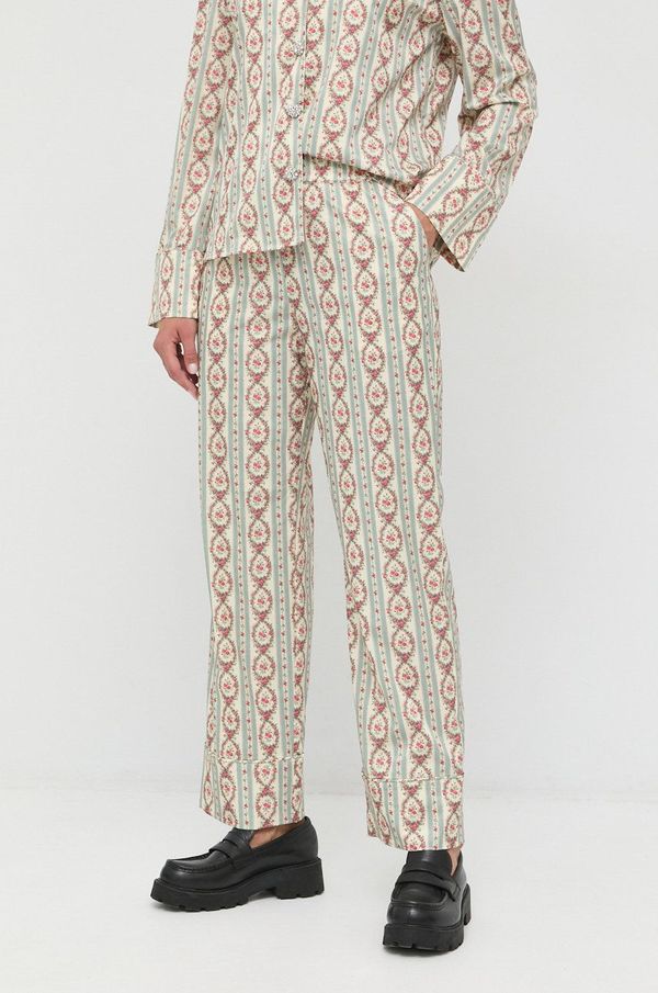 Notes du Nord Hlače Notes du Nord za žene, ravni kroj, visoki struk