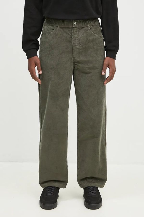 Norse Projects Hlače od samta Norse Projects Ragnar Relaxed Solotex Corduroy Pant boja: zelena, N25.0410.8098