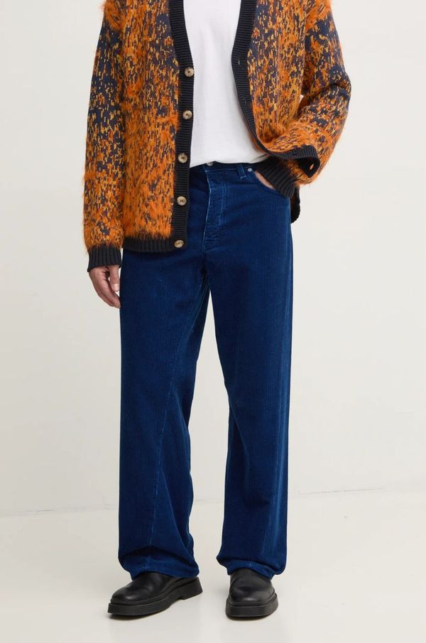 Sunflower Hlače od samta Sunflower boja: tamno plava, ravni kroj, 5103.