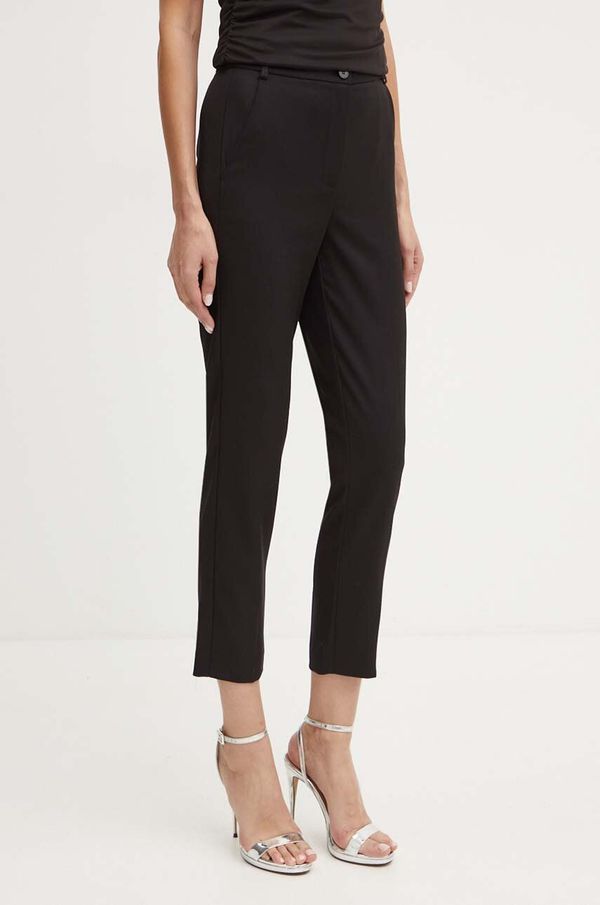 Patrizia Pepe Hlače Patrizia Pepe za žene, boja: crna, uski kroj, visoki struk, 8P0614 A106