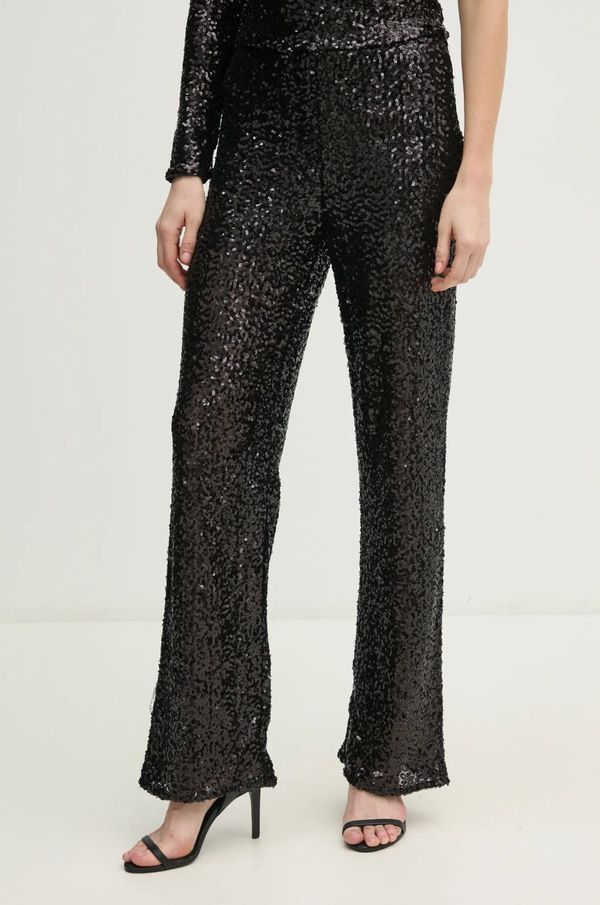 Pepe Jeans Hlače Pepe Jeans ANGIE za žene, boja: crna, ravni kroj, visoki struk, PL211795