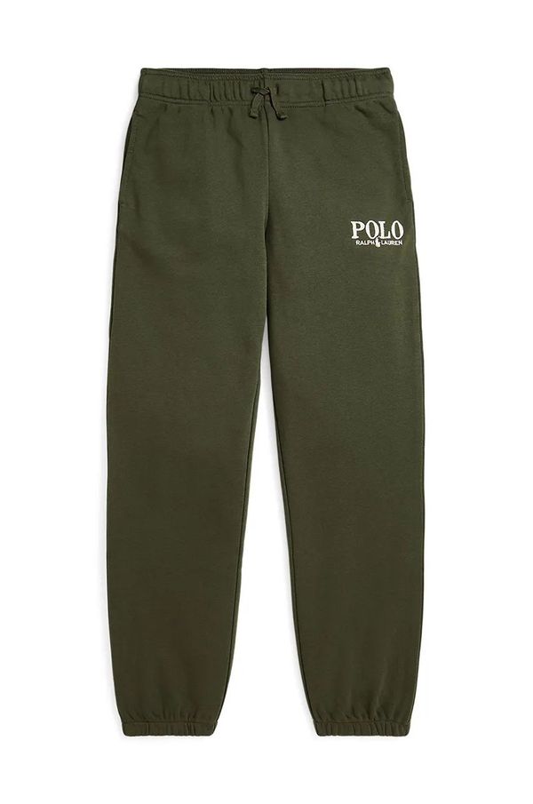 Polo Ralph Lauren Hlače Polo Ralph Lauren boja: zelena, bez uzorka, 323958155002