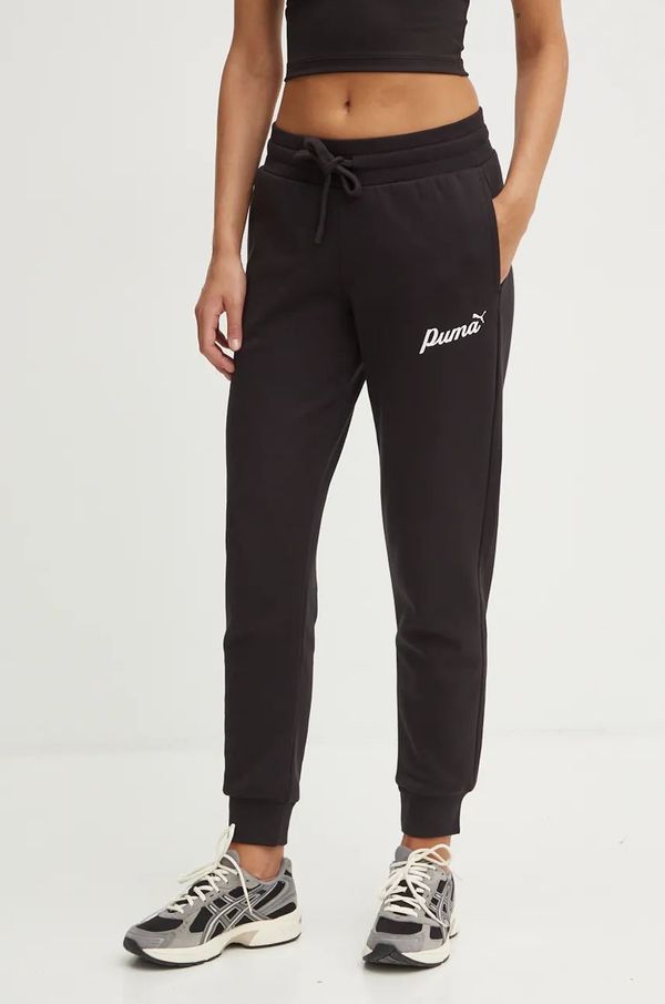 Puma Hlače Puma za žene, boja: crna, bez uzorka, 681536