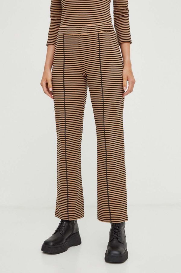 Resume Hlače Résumé Tracy za žene, boja: smeđa, s uzorkom