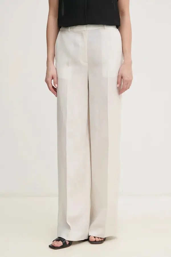 Calvin Klein Hlače s dodatkom lana Calvin Klein