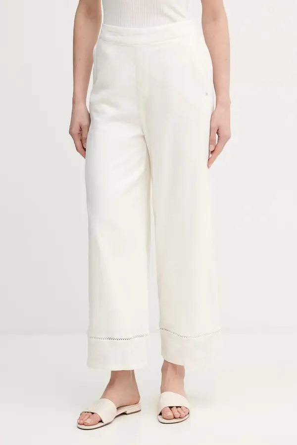 DKNY Hlače s dodatkom lana Dkny