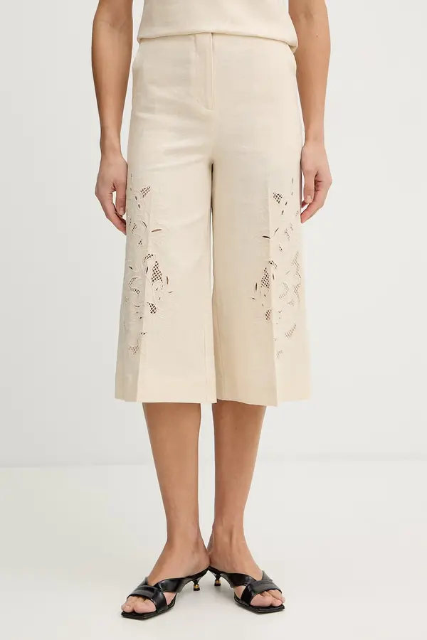 Twinset Hlače s dodatkom lana Twinset